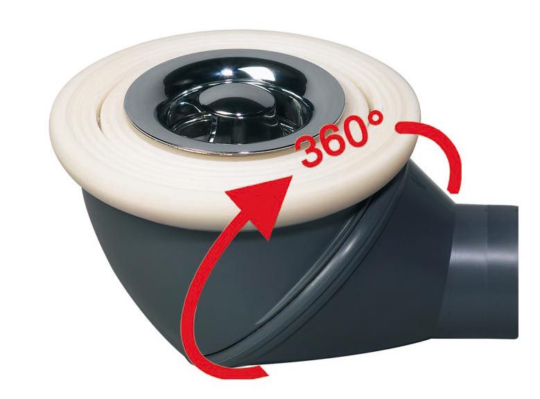 Wirquin Shower waste (Dia)40mm DIY at B&Q