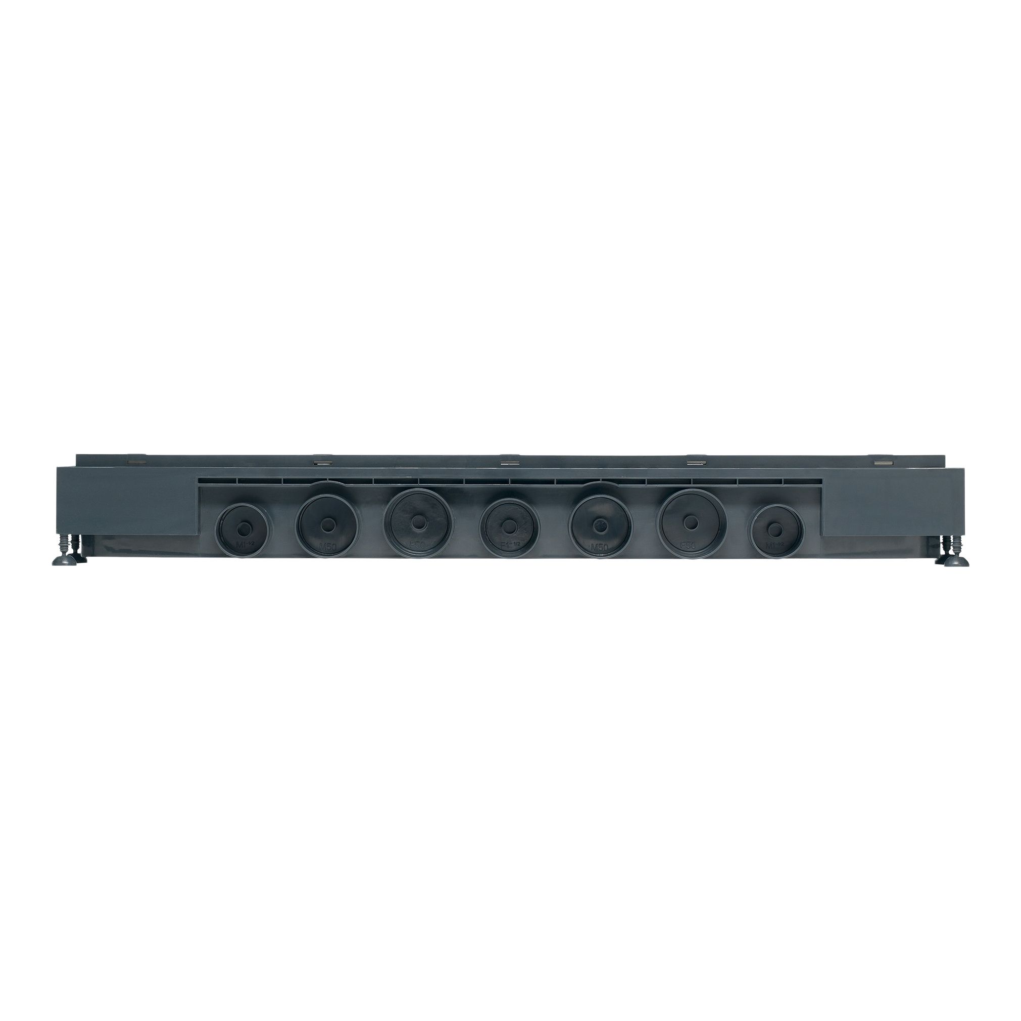 Wirquin Straight Wet room Channel drain, (L)700mm (W)92mm