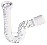 Wirquin White Solvent weld Waste pipe Connector (Dia)38.1mm