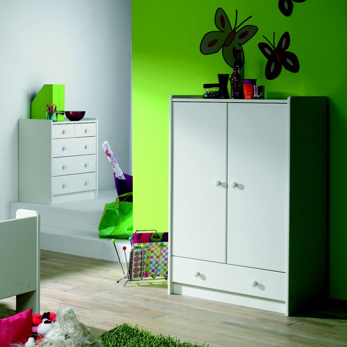 Wizard Off white Pine 5 Drawer Chest of drawers (H)720mm (W)640mm (D)380mm