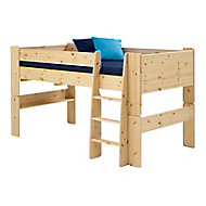 Wizard Pine effect Mid sleeper bed frame