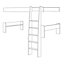Wizard White wash Single Bunk bed extension kit