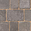 Woburn rumbled Graphite Block paving (L)134mm (W)134mm (T)50mm