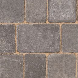 Woburn rumbled Graphite Block paving (L)200mm (W)134mm