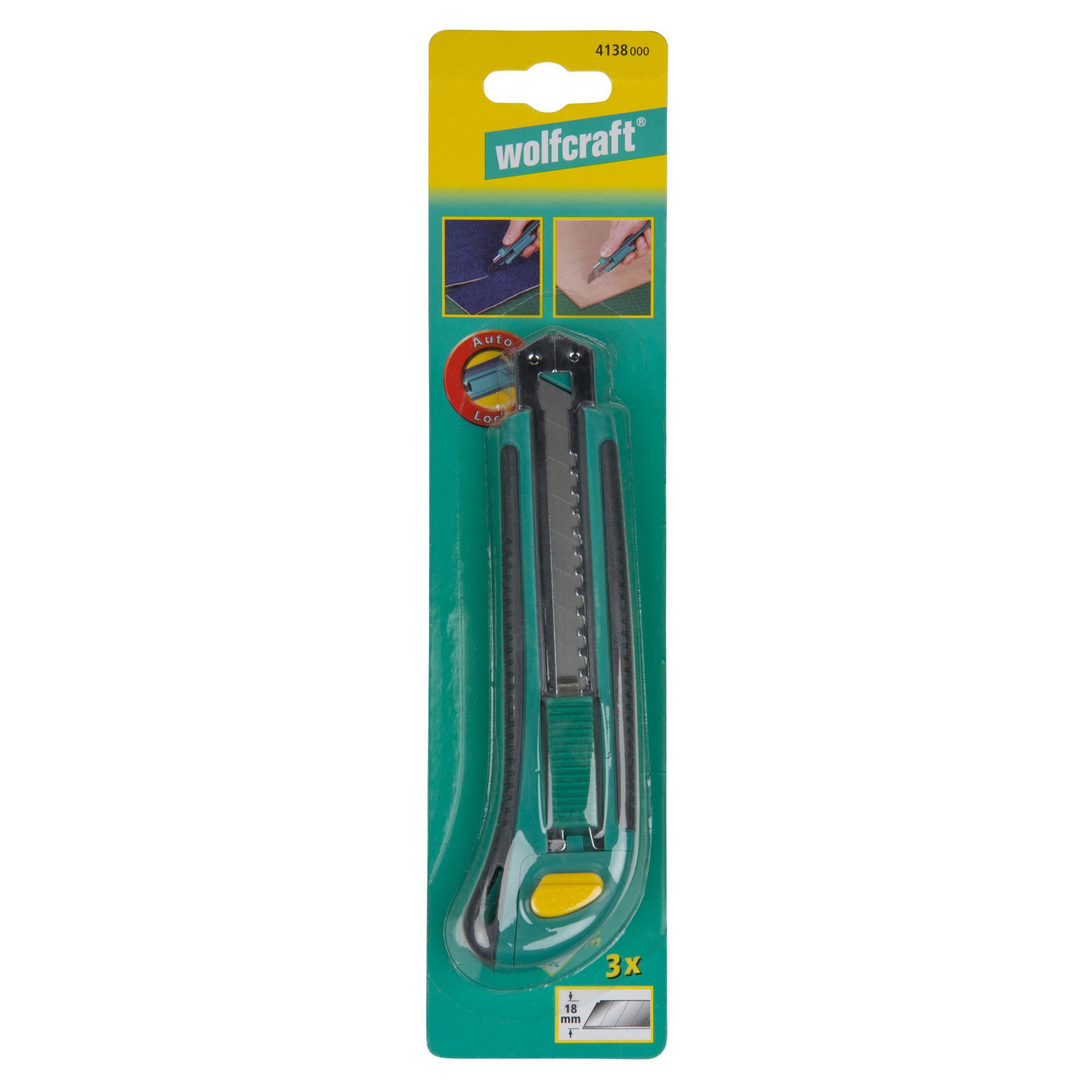 Wolfcraft 18mm Metal Snap-off knife