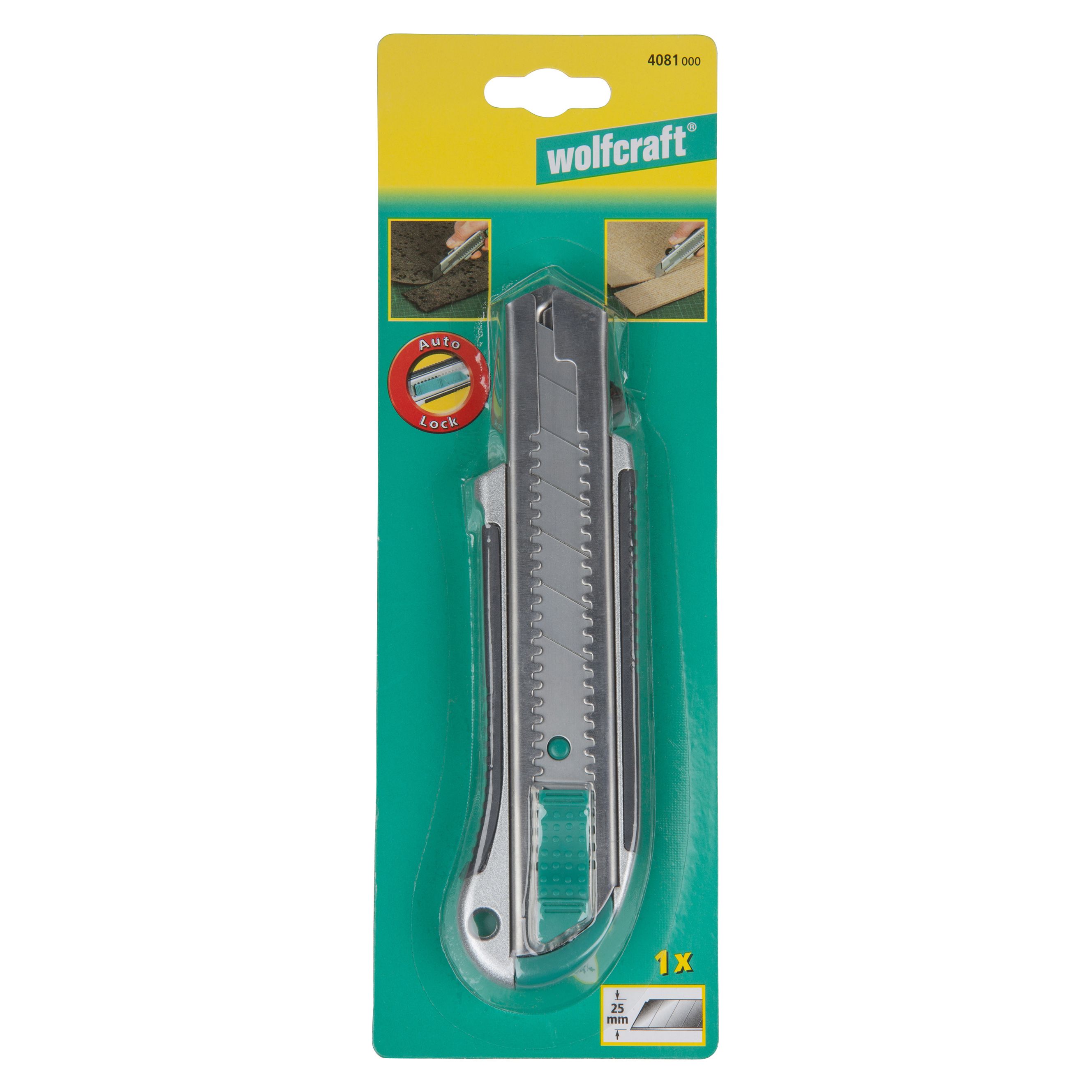 Wolfcraft 25mm Metal Snap-off knife