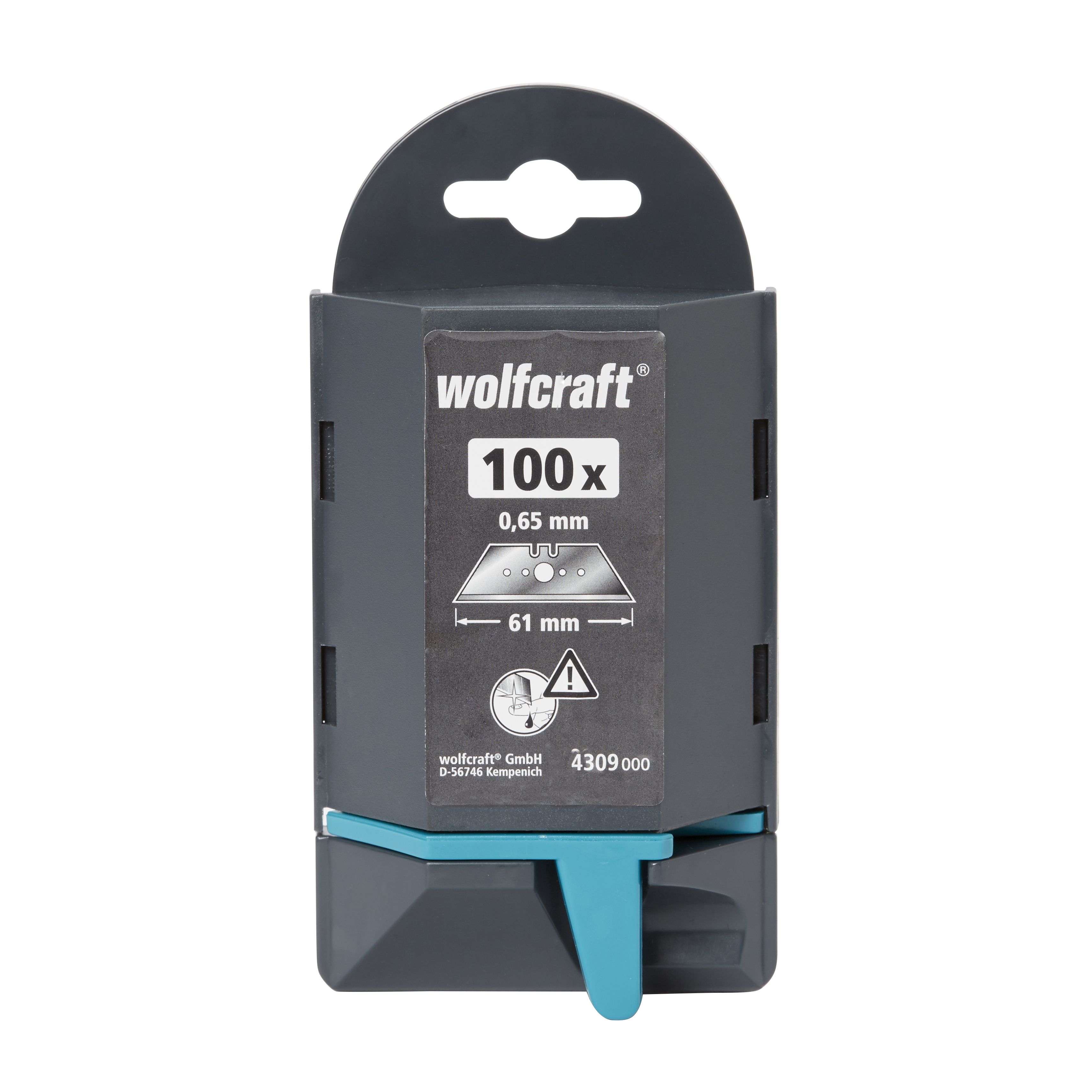 Wolfcraft 61mm Steel Knife blade, Pack of 100