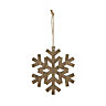 Wood Snowflake Hanging ornament