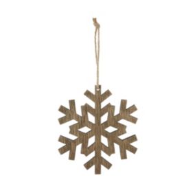 Wood Snowflake Hanging ornament