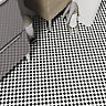 Wooda Black & white Ceramic Mosaic tile sheet, (L)300mm (W)300mm