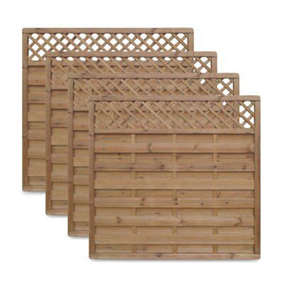 WOODEN PANEL & TRELLIS 4X180X180 PACK 4