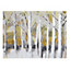 Woodland Ochre Canvas art (H)40cm x (W)55cm