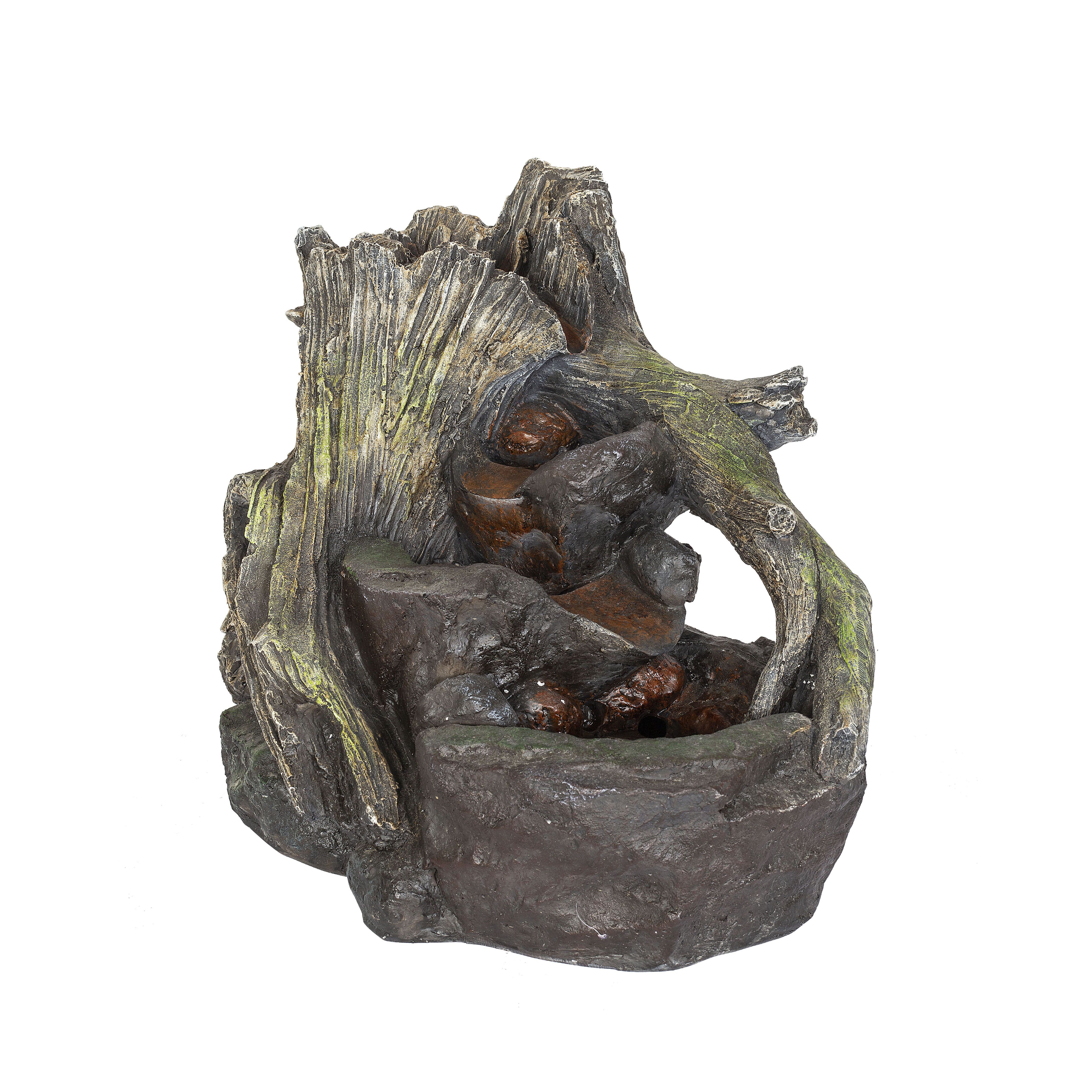 Woodland twist Water feature with LED lights (H)38.1cm | £65 at B&Q