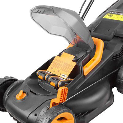Worx 20V Cordless Rotary Lawnmower x 4Ah) - WG779E.1