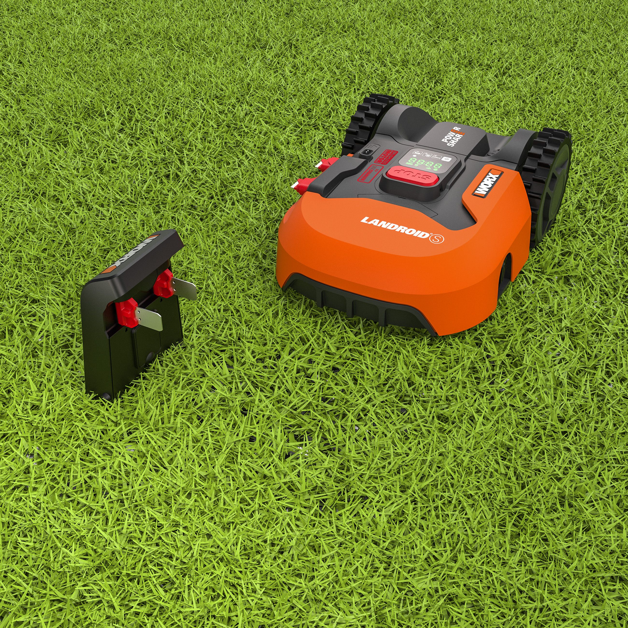 Worx M1000 Cordless Robotic lawnmower DIY at B Q