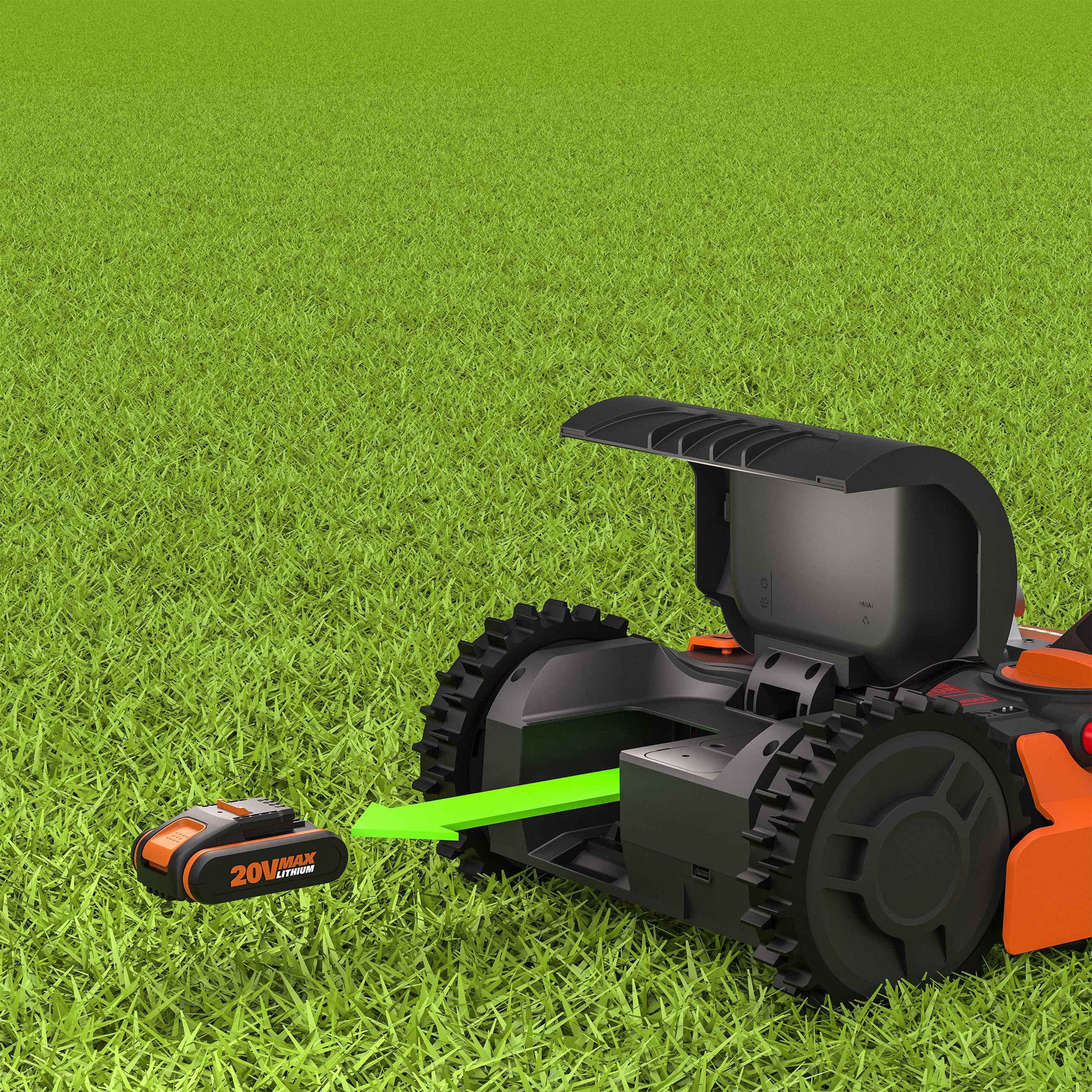 Worx M1000 Cordless Robotic lawnmower DIY at B Q