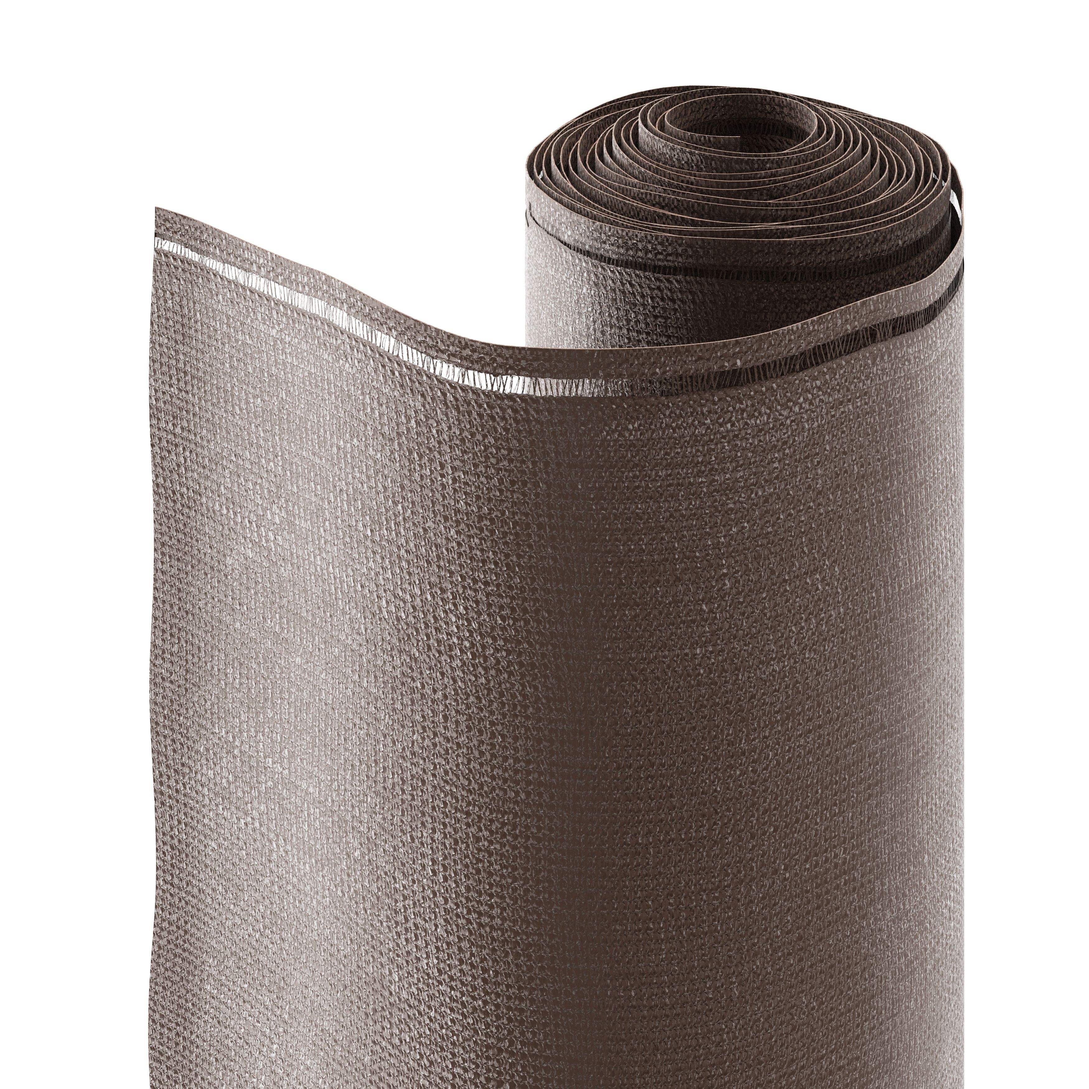 Woven breeze Brown High-density polyethylene (HDPE) & woven fibre Garden screen (H)1m (W)3m - 3