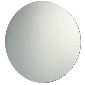 x2 Pre-drilled holes Round Frameless Mirror (H)40cm (W)40cm