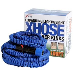 XHose Blue Extendable Hose pipe (L)30.48m