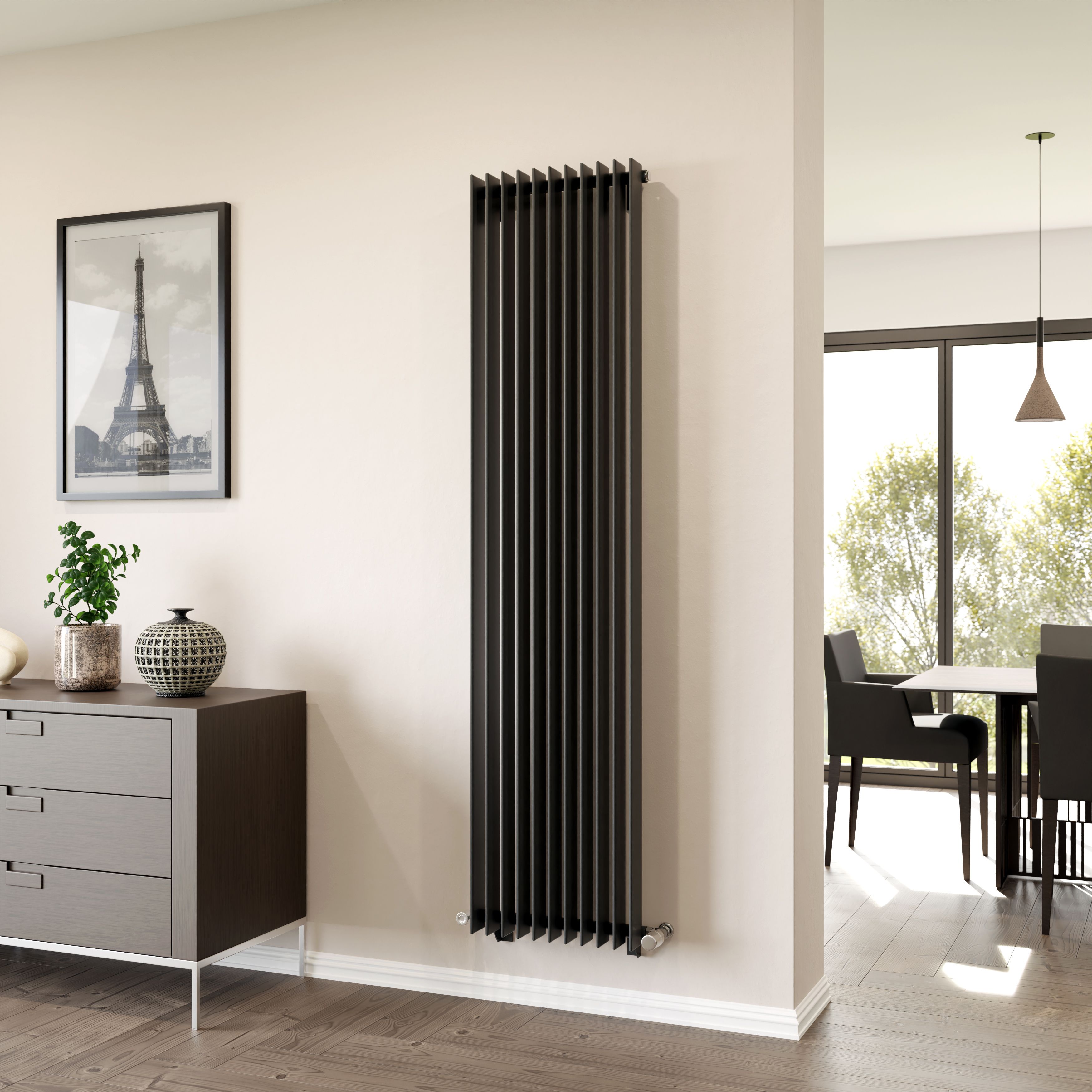 Ximax Atlantic AT1800420A Anthracite Gas Vertical Designer 4413BTU ...