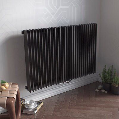 Ximax Atlas Anthracite Horizontal Radiator, (W)1190mm x (H)600mm