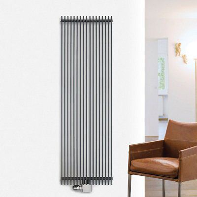 Ximax Atlas Anthracite Vertical Radiator, (W)290mm x (H)1800mm