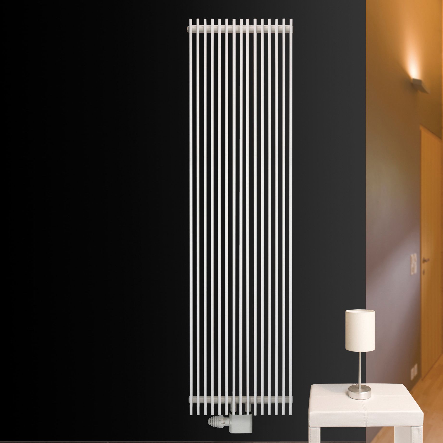 Ximax Atlas AT1800530W White Vertical Designer Radiator, (W)530mm x (H)1800mm