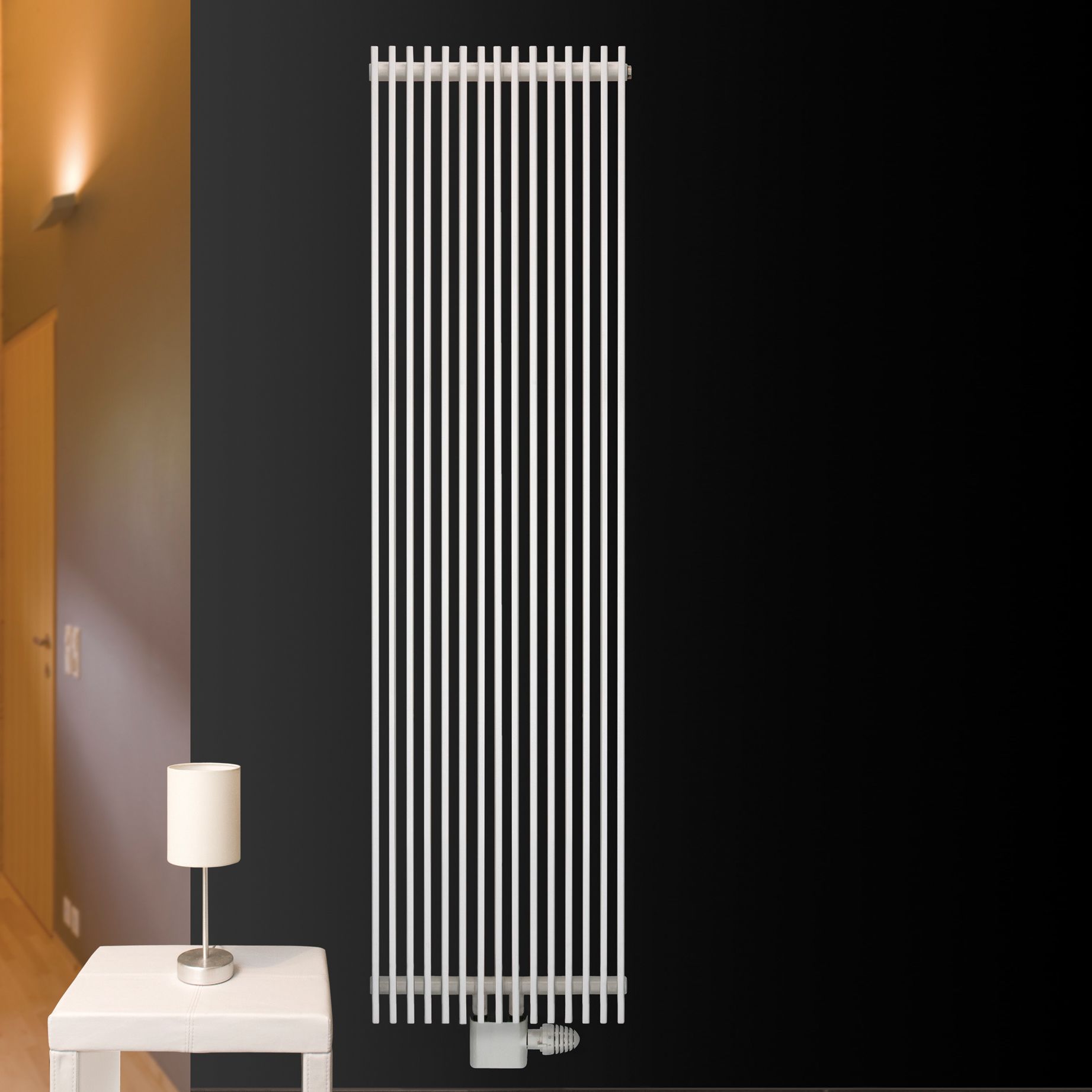 Ximax Atlas Vertical Designer Radiator, White (W)410mm (H)1800mm DIY