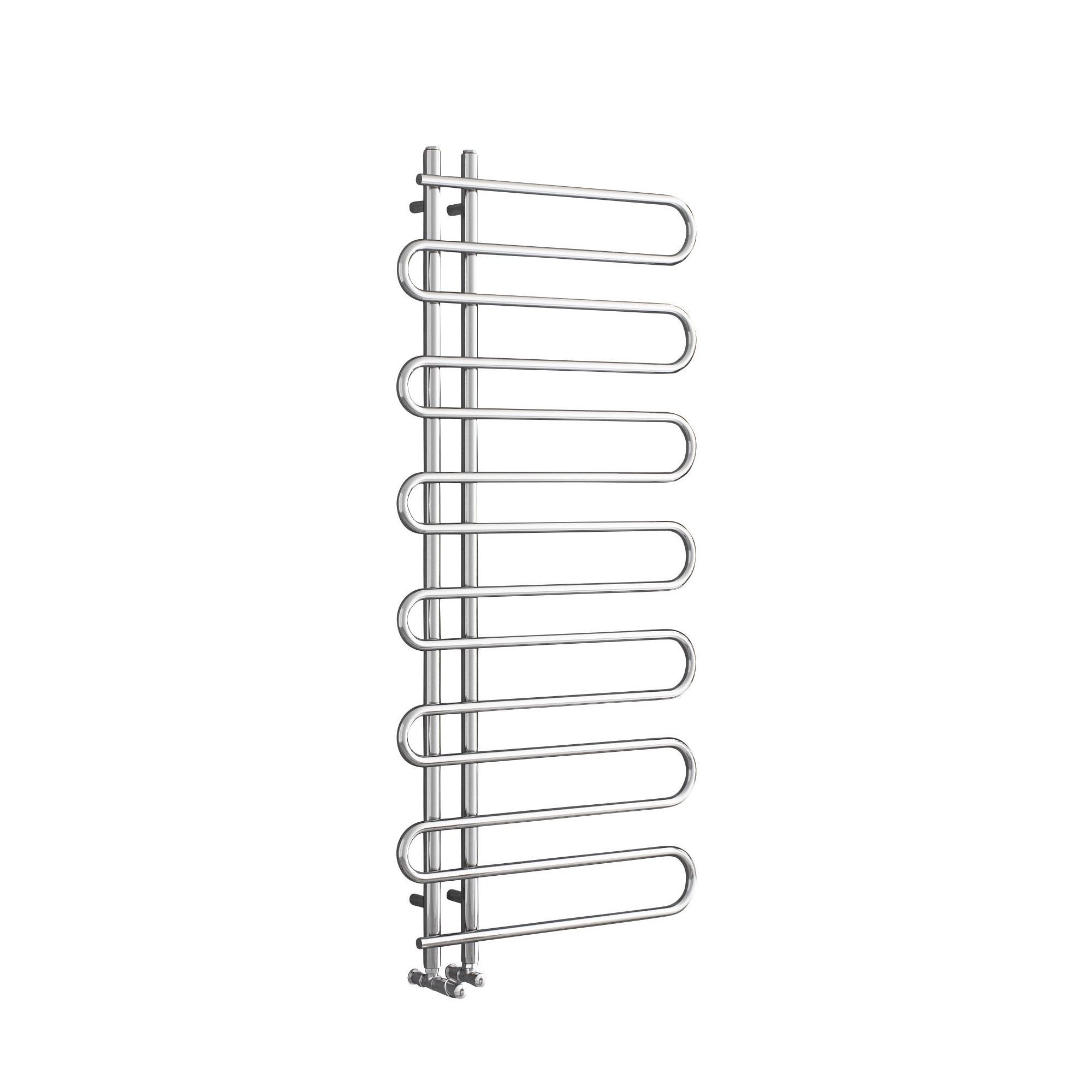 Ximax C8 Chrome effect Towel warmer (W)600mm x (H)1400mm