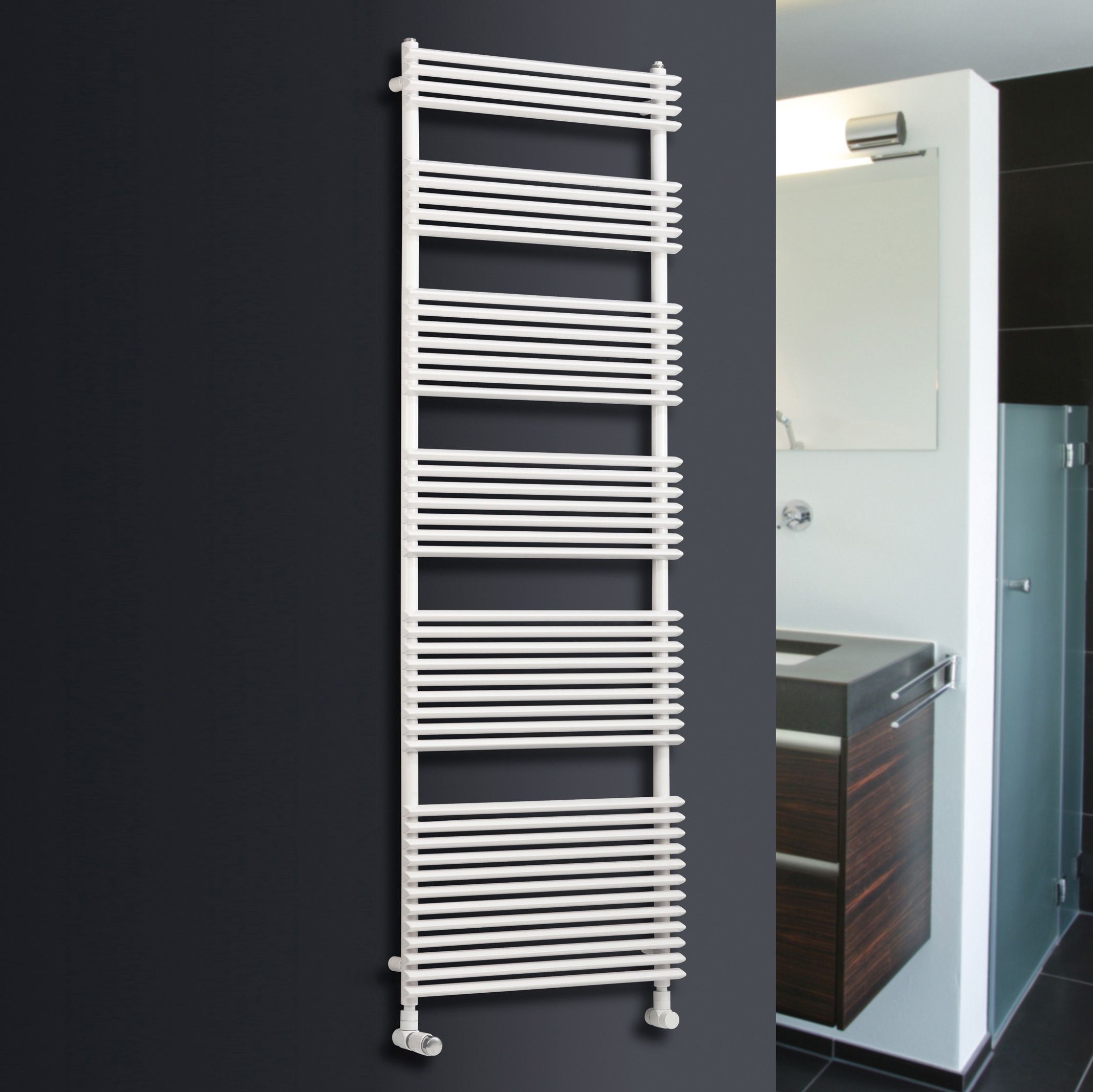 Ximax Calido White Electric Towel warmer (W)600mm x (H)1160mm