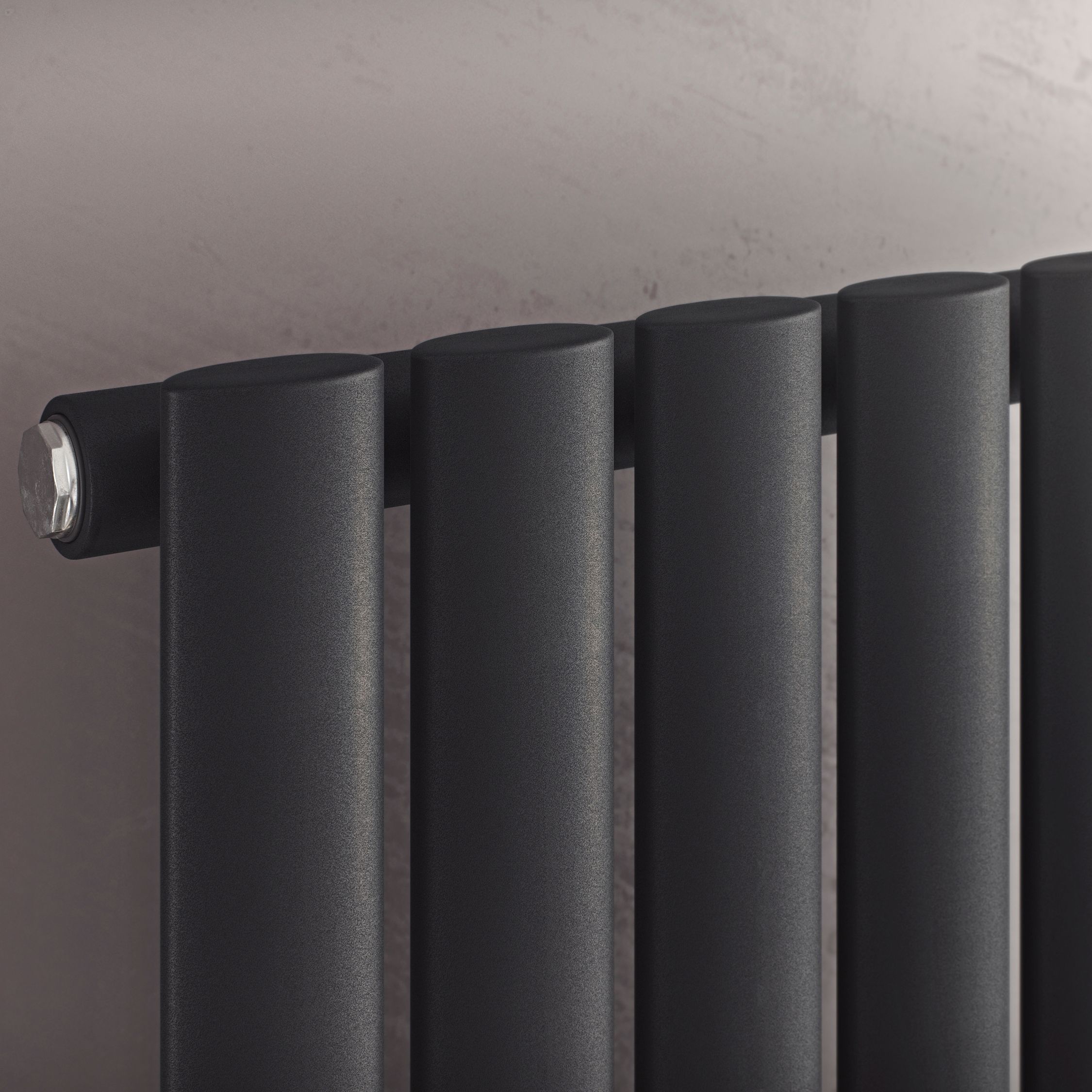 Ximax Champion CH18052A Anthracite Vertical Designer 3516BTU Radiator, (W)526mm x (H)1800mm