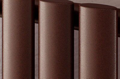 Ximax Champion DES RAD BC 1800X526MM Hydronic Vertical Designer Radiator, Black copper (W)526mm (H)1800mm