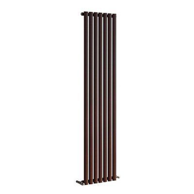 Ximax Champion DES RAD BC 1800X526MM Hydronic Vertical Designer Radiator, Black copper (W)526mm (H)1800mm