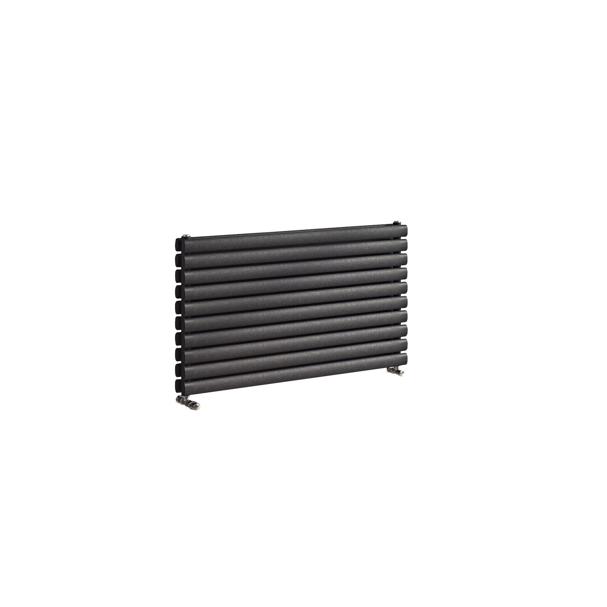 Ximax Champion Duplex Anthracite Horizontal Designer Radiator, (W)1200mm x (H)584mm