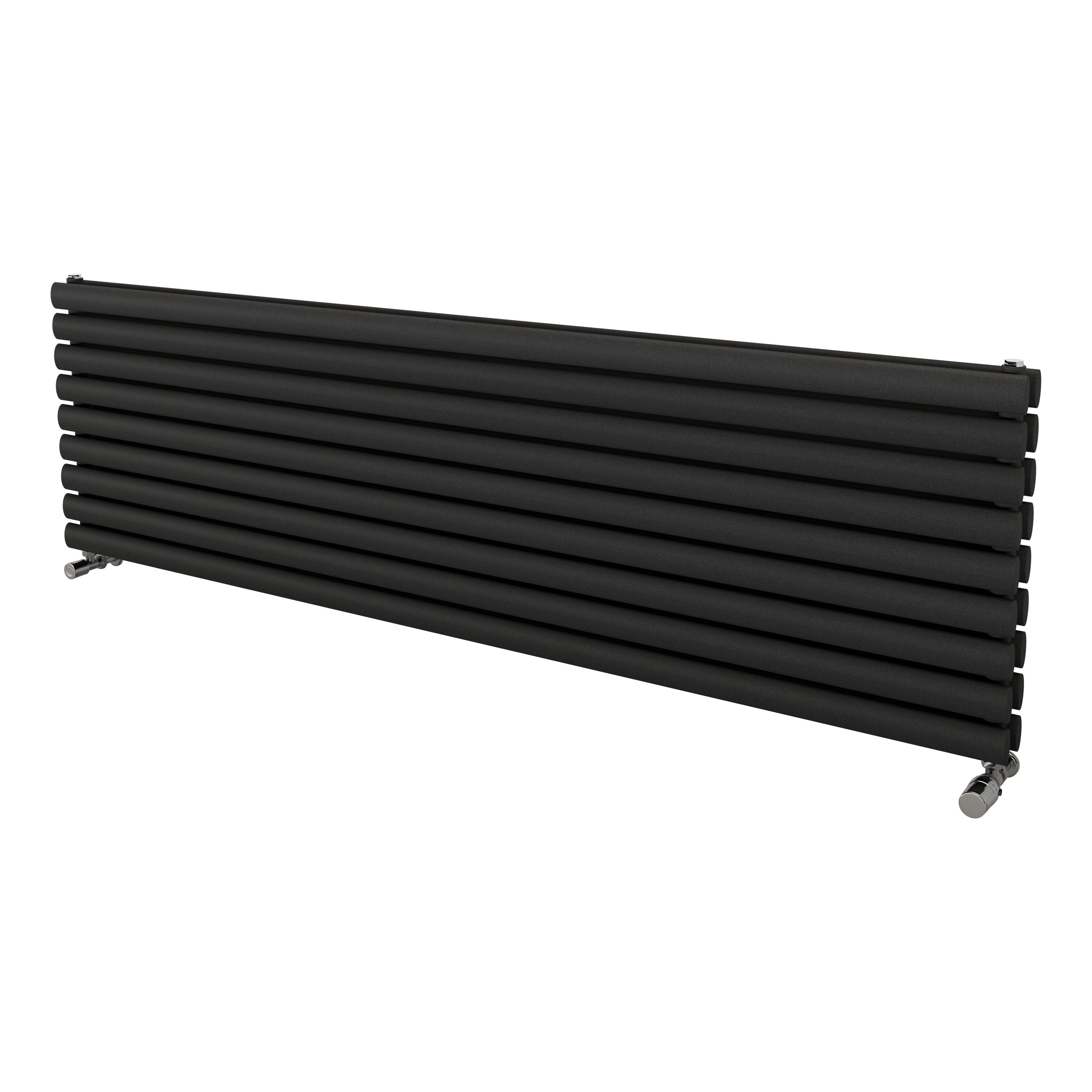 Ximax Champion Duplex FORDH5261800A Grey Gas Horizontal Designer Radiator, (W)1800mm x (H)526mm