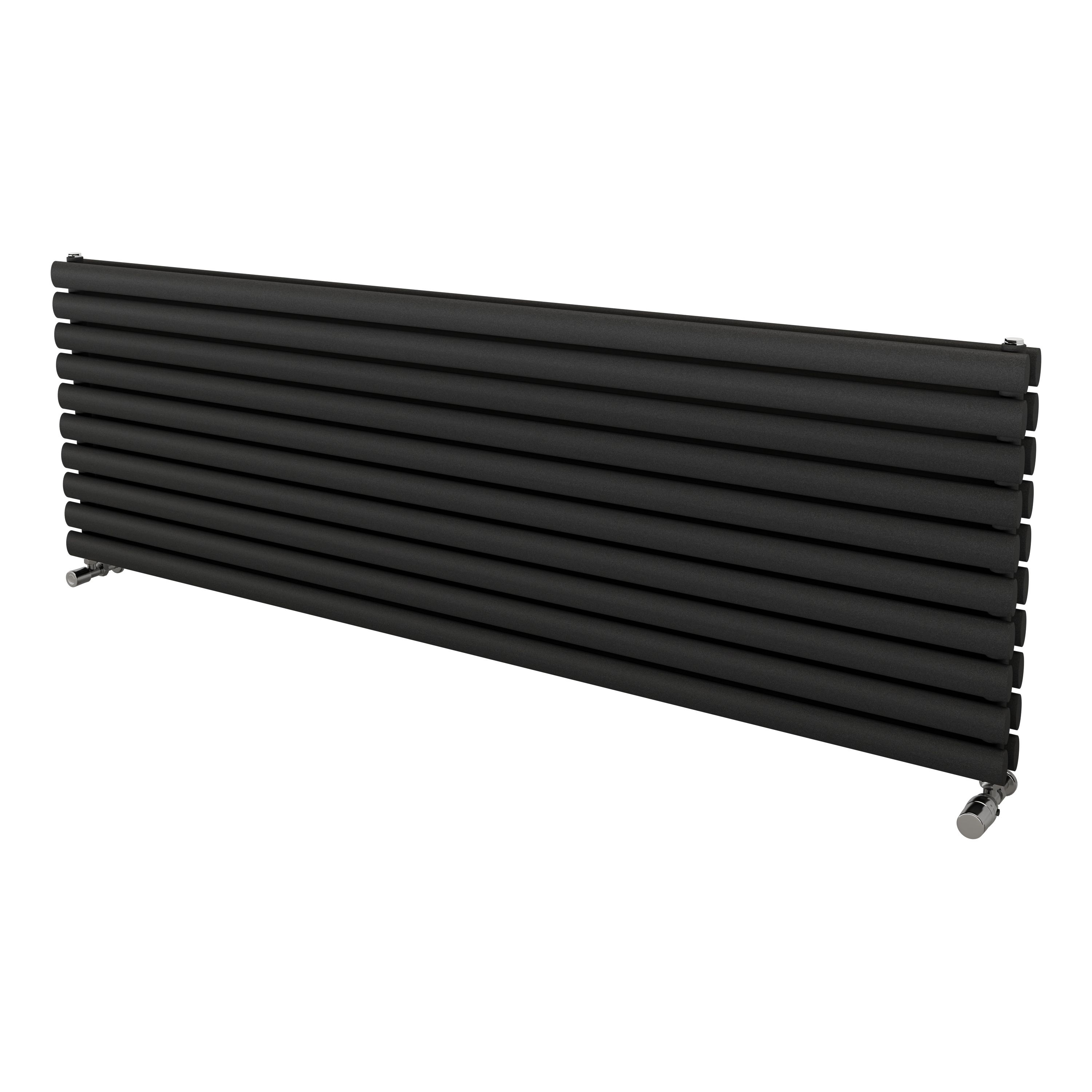 Ximax Champion Duplex FORDH5841800A Grey Gas Horizontal Designer Radiator, (W)1800mm x (H)584mm