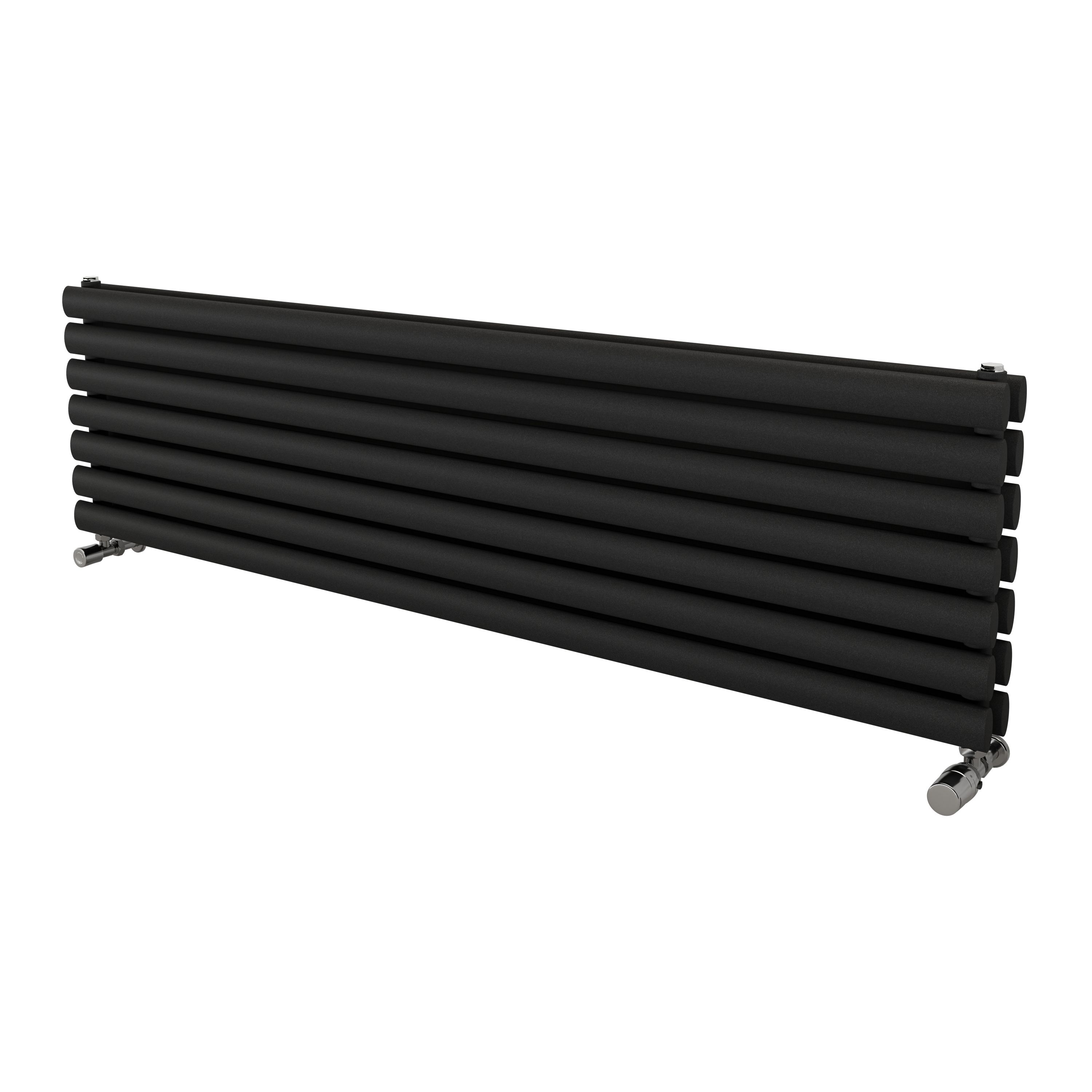 Ximax Champion Duplex Matt anthracite Horizontal Designer Radiator, (W)1500mm x (H)410mm