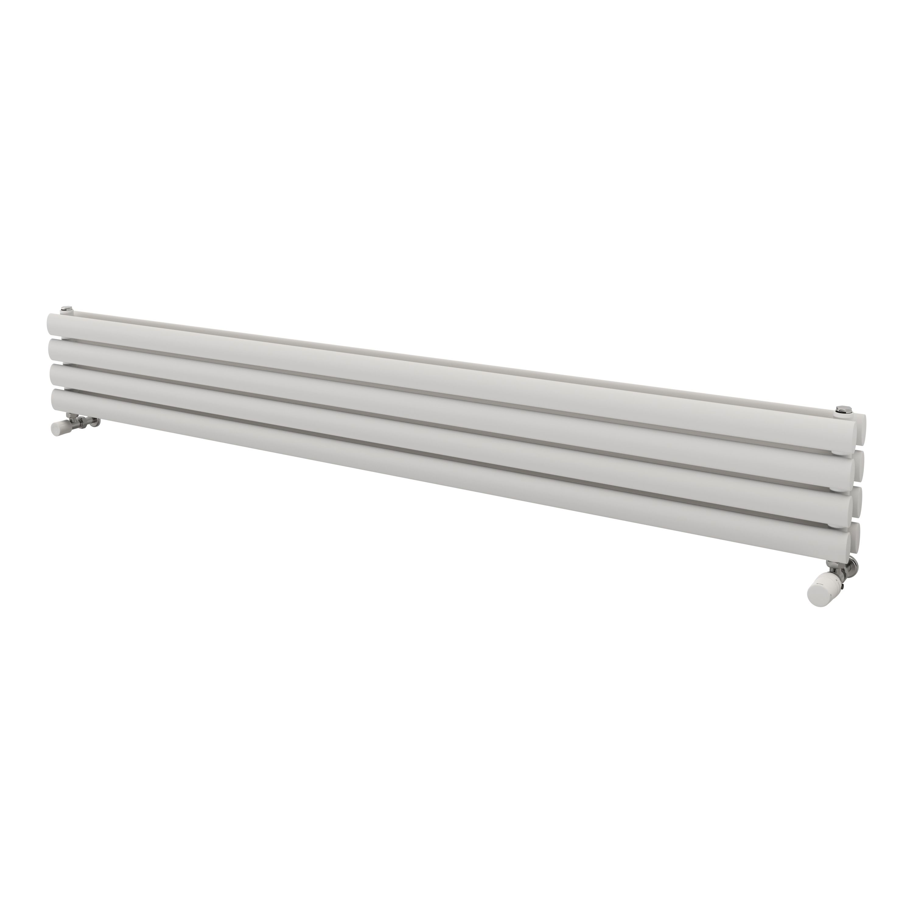 Ximax Champion Duplex Satin white Horizontal Designer Radiator, (W)1800mm x (H)236mm