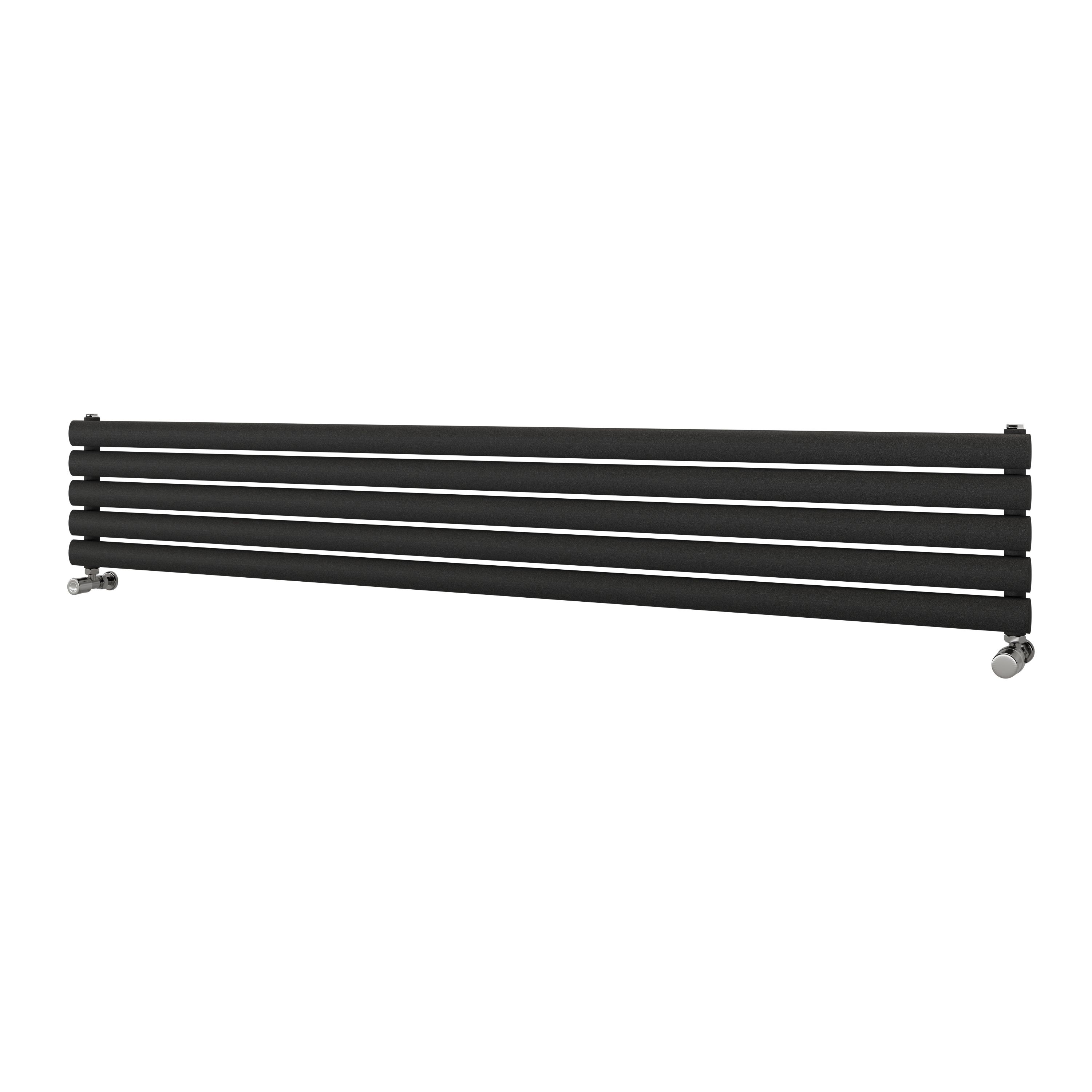 Ximax Champion FORH1164600A Grey Gas Horizontal Designer Radiator, (W)1800mm x (H)294mm