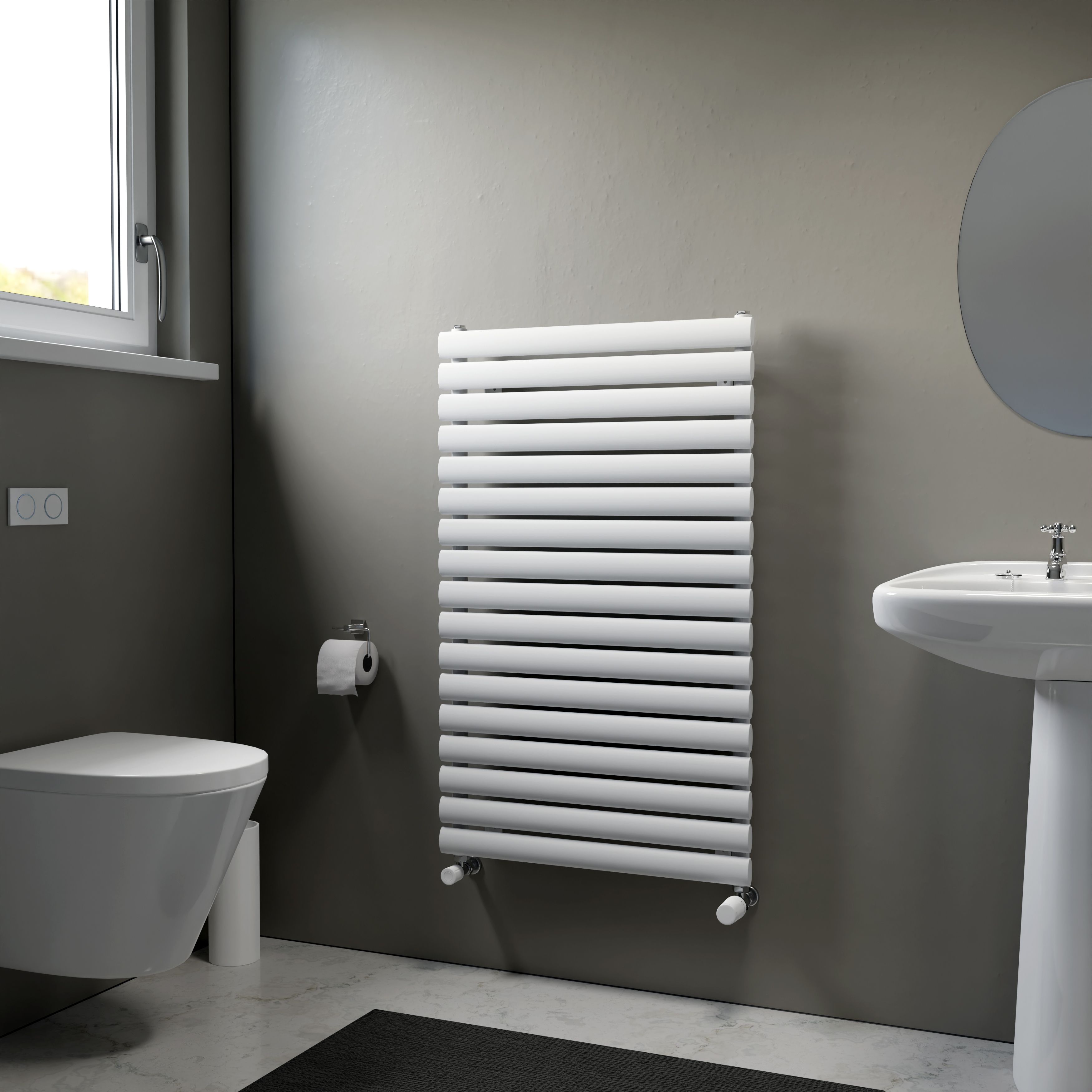 Ximax Champion FORH1164600W White Gas Vertical Designer Radiator, (W)600mm x (H)990mm