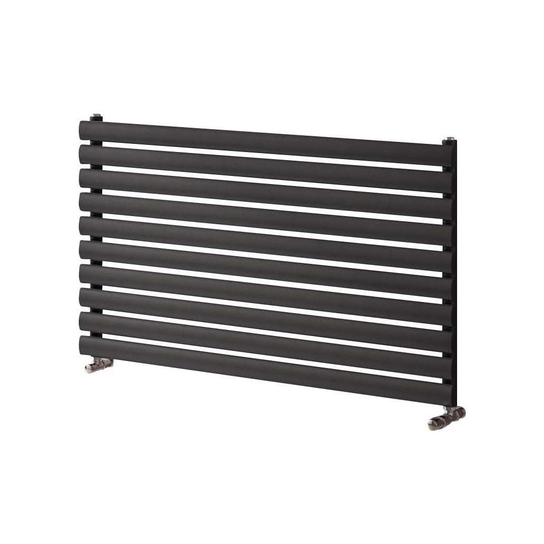 Ximax Champion HOR DES RAD BS 584X1200MM Black Horizontal Designer Radiator, (W)1200mm x (H)584mm