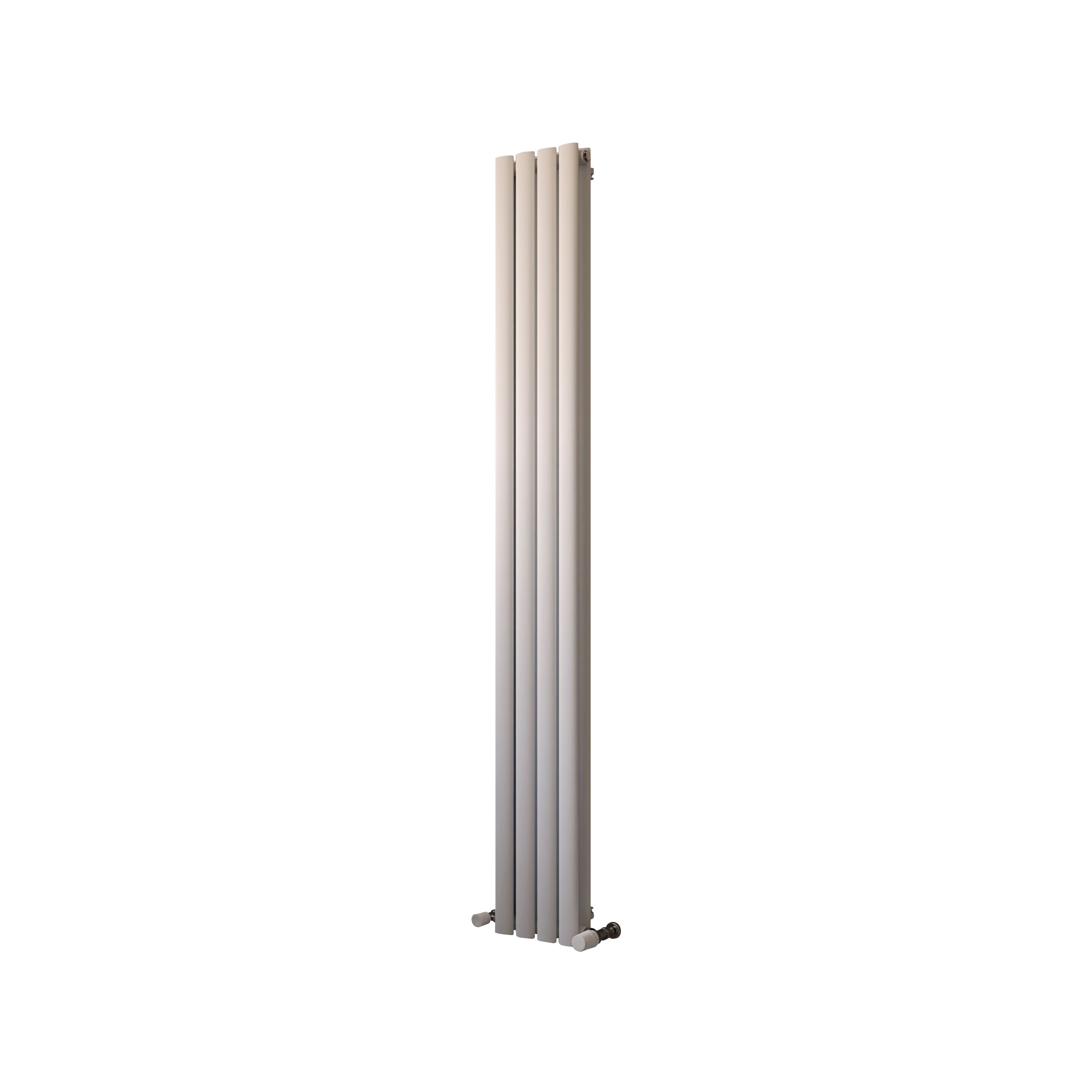 Ximax Fortuna Duplex FORD18023W White Vertical Designer 2500BTU Radiator, (W)236mm x (H)1800mm