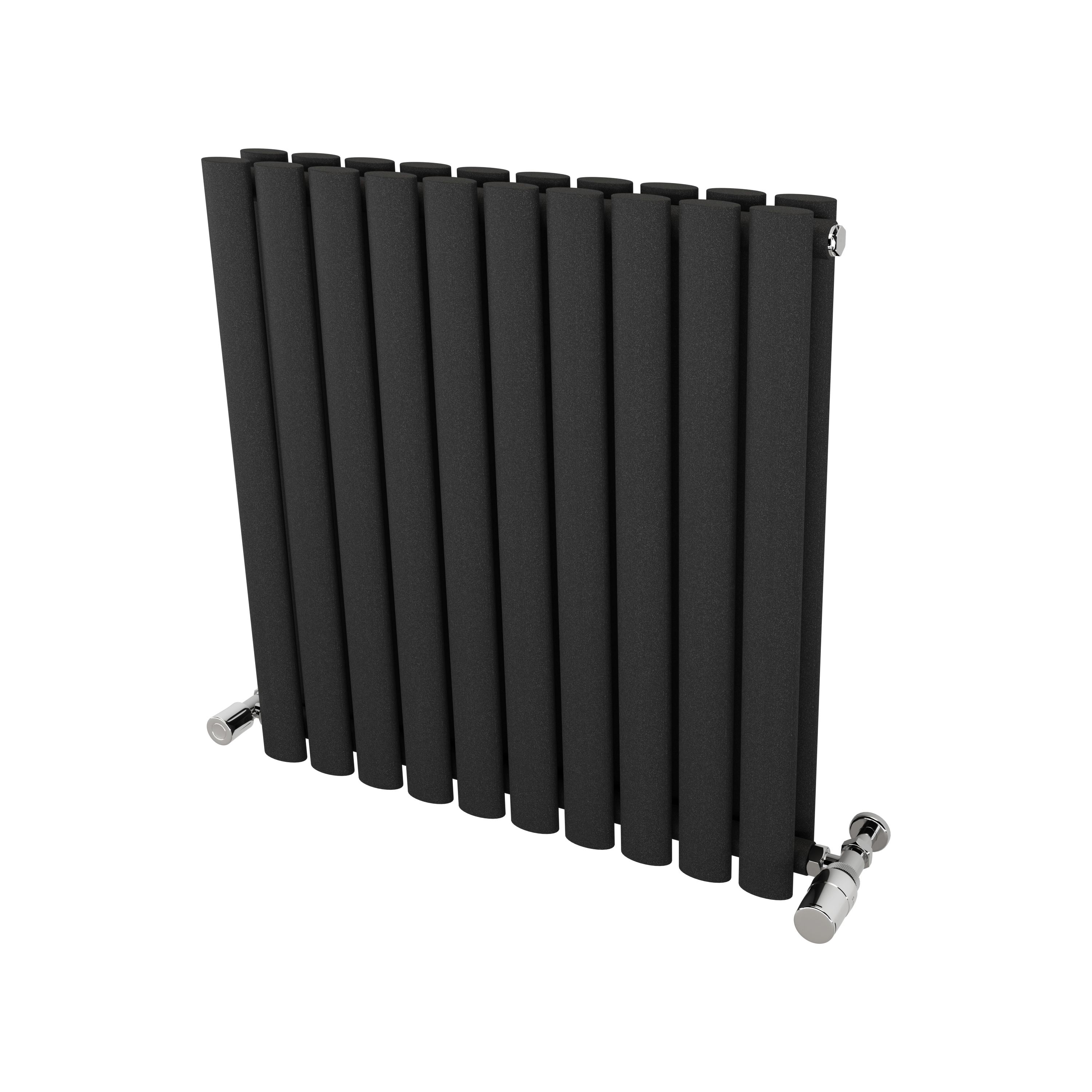 Ximax Fortuna Duplex FORD600584A Grey Gas Vertical Designer Radiator, (W)584mm x (H)600mm