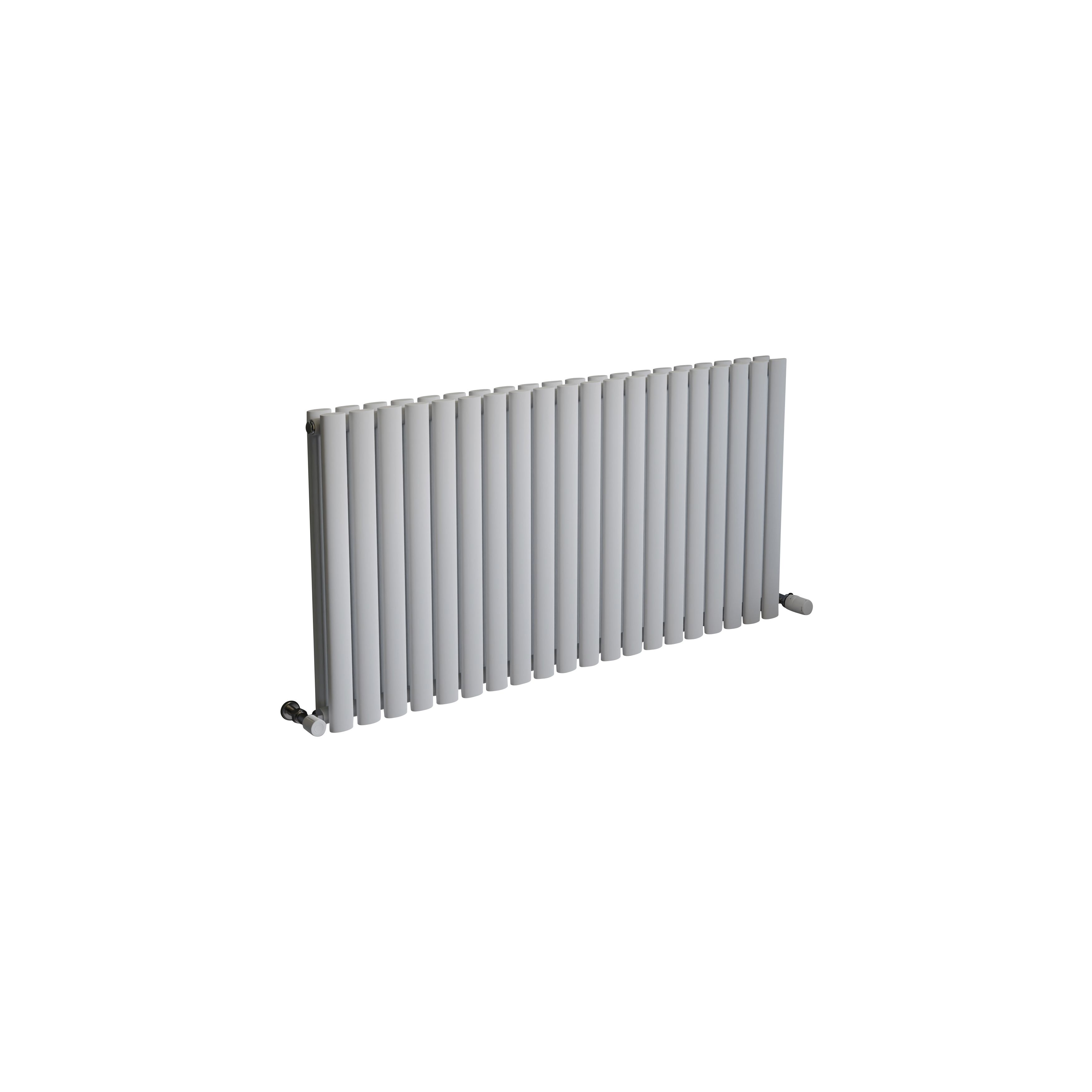 Ximax Fortuna Duplex FORD60118W White Horizontal Designer 5494BTU Radiator, (W)1180mm x (H)600mm