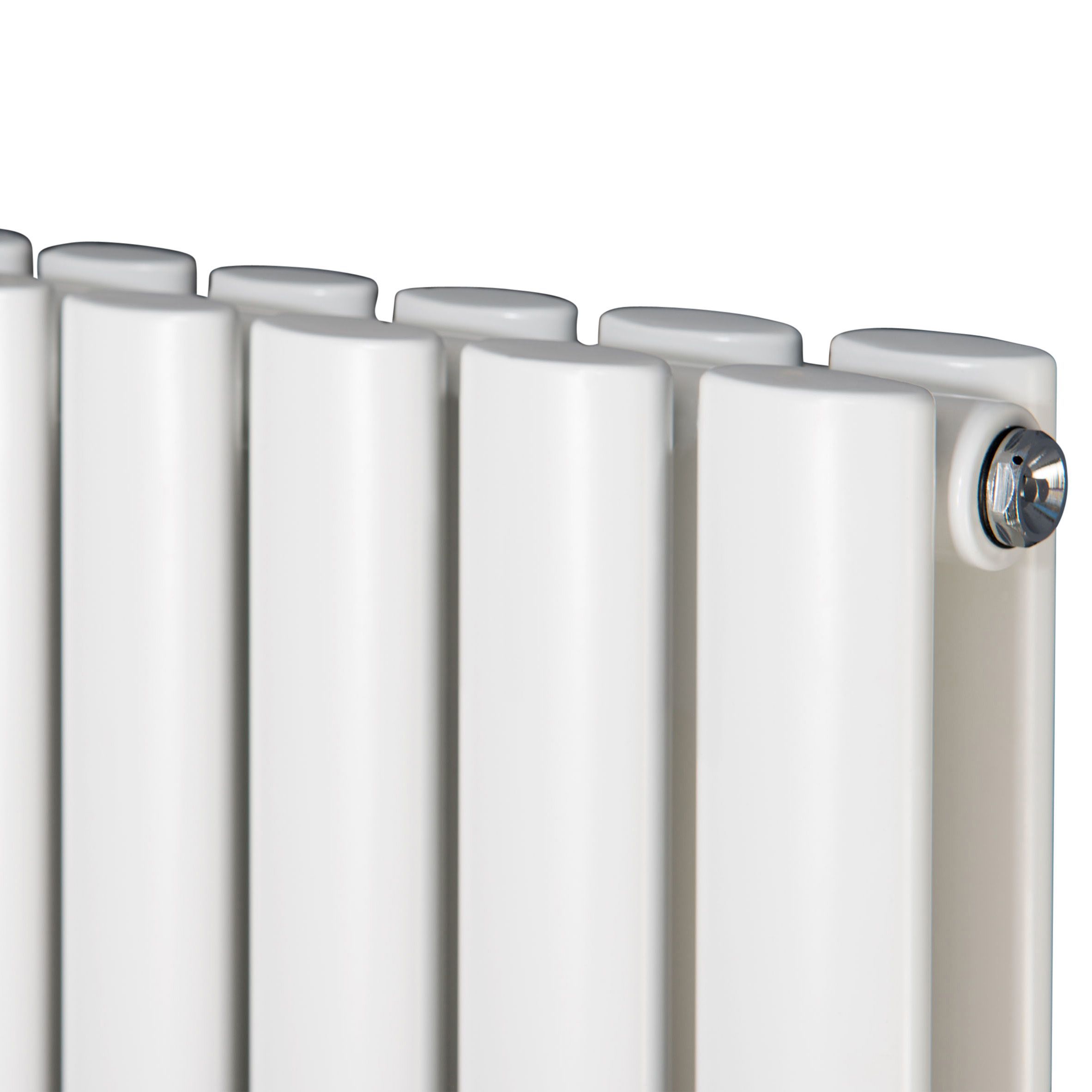 Ximax Fortuna Duplex FORD60118W White Horizontal Designer 5494BTU Radiator, (W)1180mm x (H)600mm