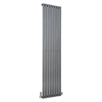 Ximax Fortuna FOR180590A Grey Vertical Designer Radiator, (W)590mm x (H)1800mm