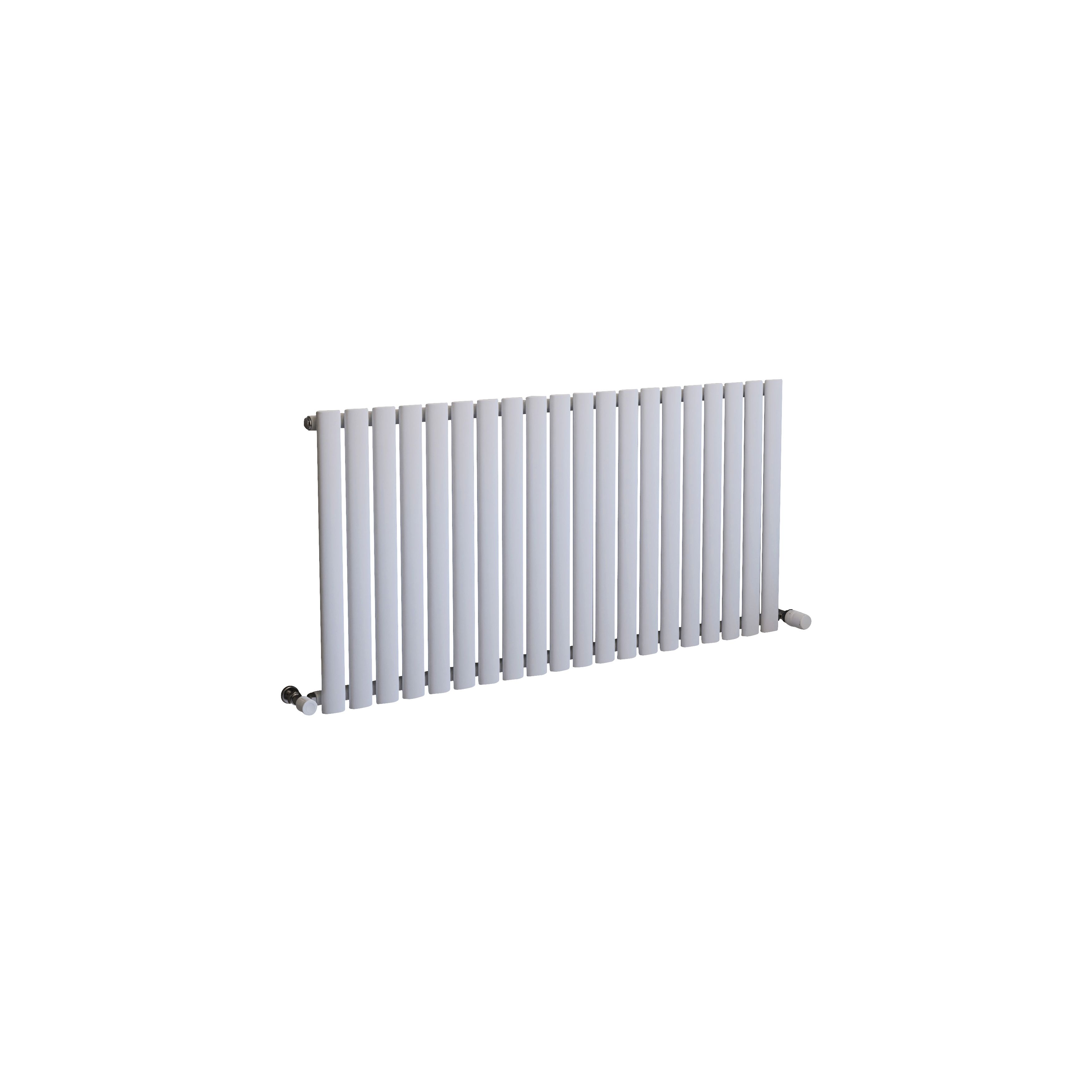 Ximax Fortuna FOR600118W White Horizontal Designer 2701BTU Radiator, (W)1180mm x (H)600mm