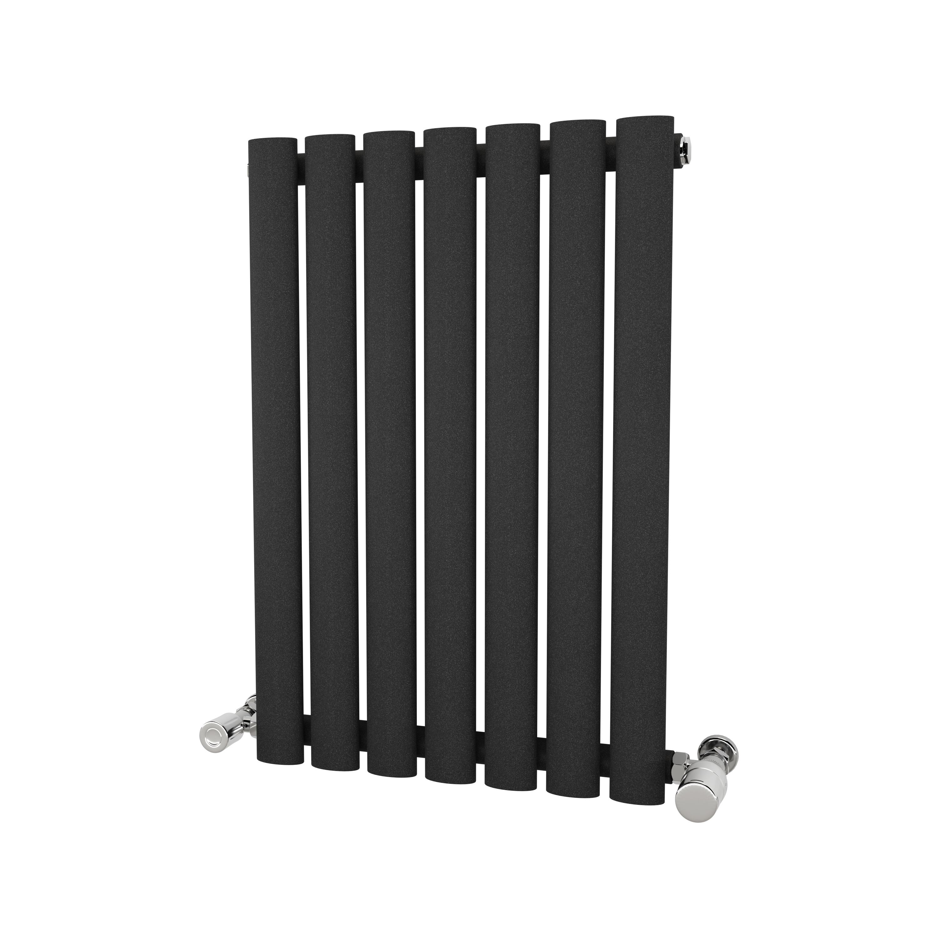 Ximax Fortuna FOR600410A Grey Gas Vertical Designer Radiator, (W)410mm x (H)600mm