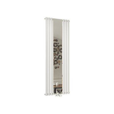 Ximax Fortuna Mirror Duplex White Vertical Radiator, (W)590mm x (H)1800mm