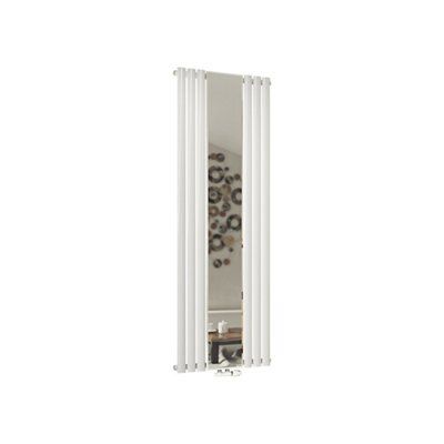 Ximax Fortuna Mirror FORM1859W White Vertical Radiator, (W)590mm x (H)1800mm